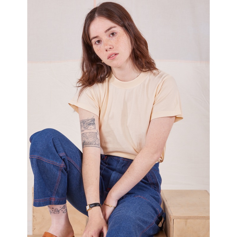 The Organic Vintage Tee – Vintage Off White