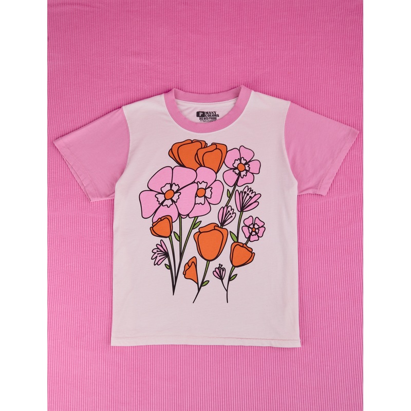 Anniversary Tee – Pink Poppy