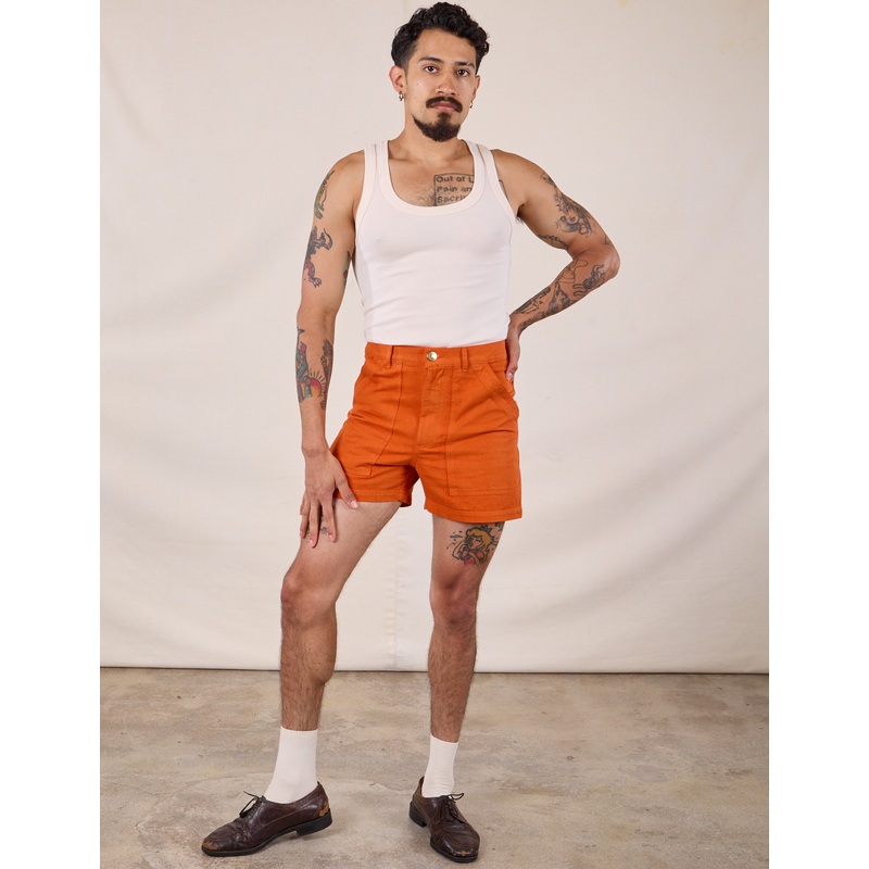 Classic Work Shorts – Burnt Orange