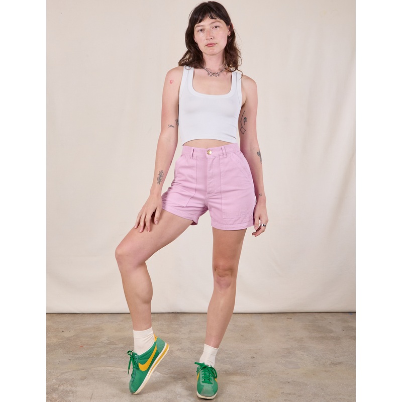 Classic Work Shorts – Lilac Purple