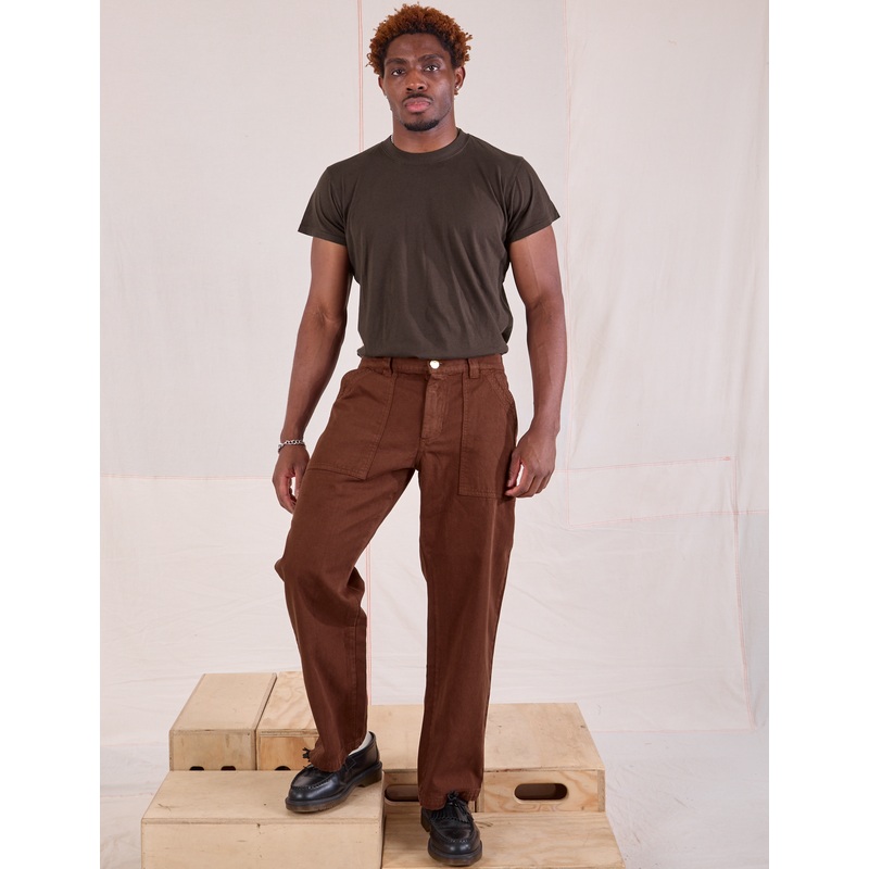 Mid-Rise Work Pants – Fudgesicle Brown