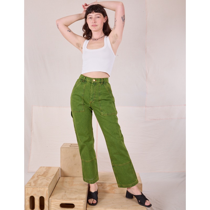 Overdyed Carpenter Jeans – Gross Green