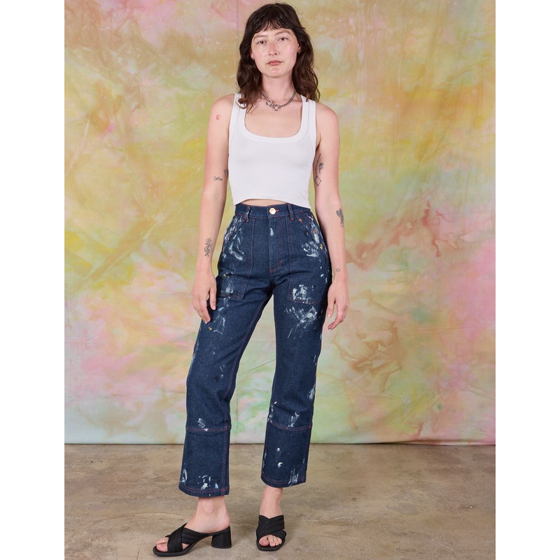 Painted Carpenter Jeans – Light Paint