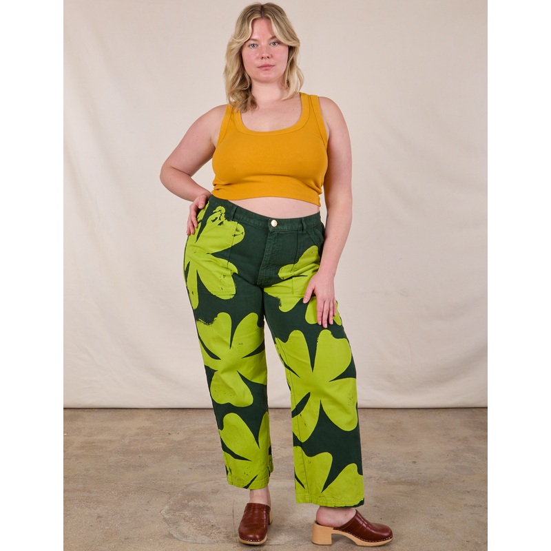 Paintstamped Clover Work Pant *FINAL SALE*