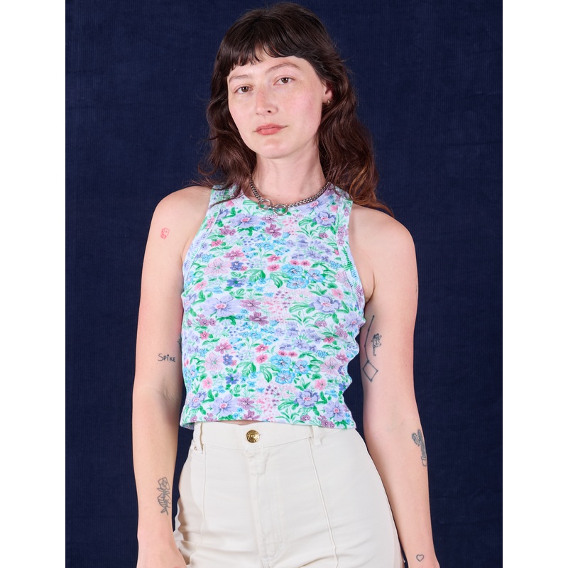 Racerback Tank – Vintage Wallpaper