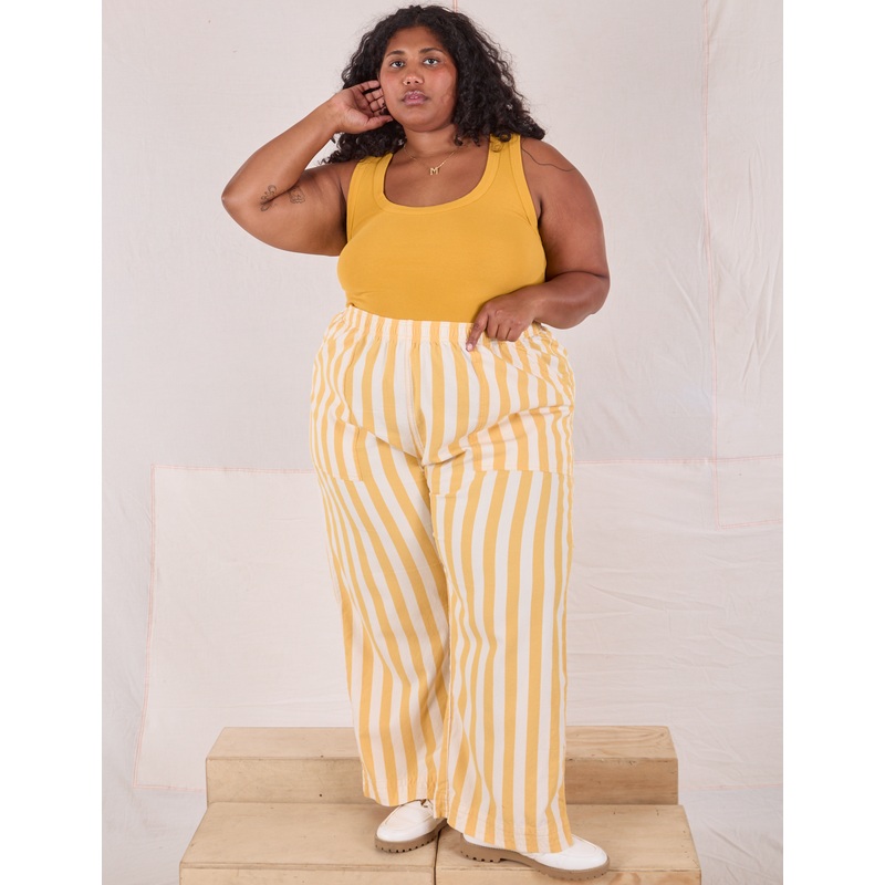 Summer Stripe Action Pants – Limoncello