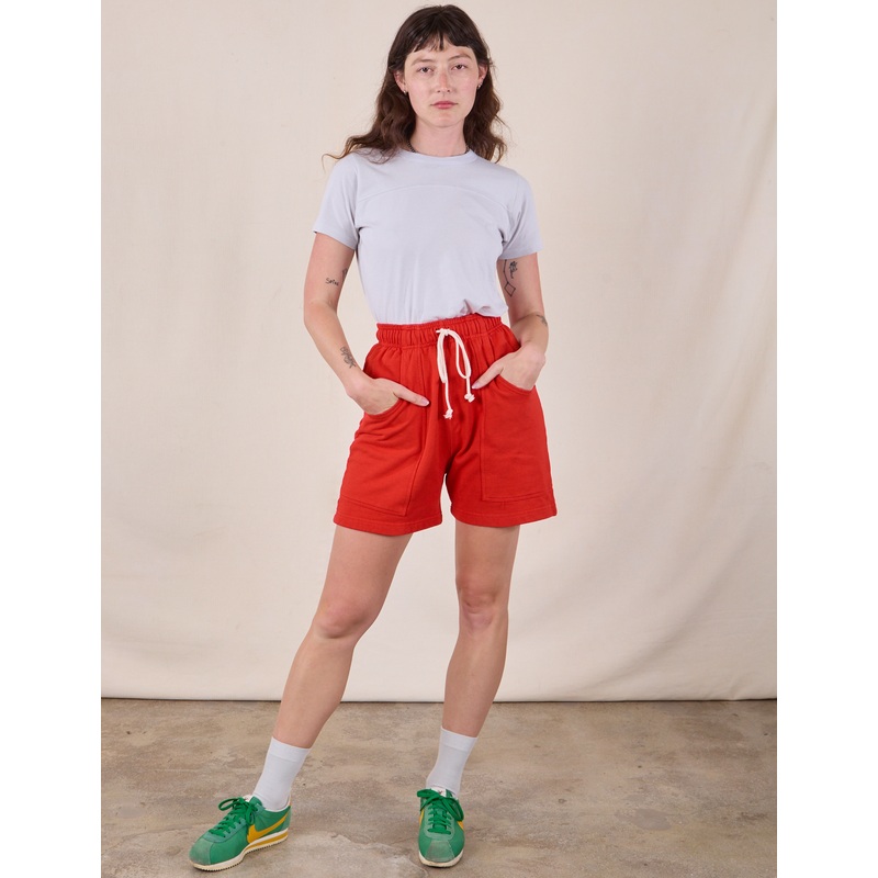 Sweat Shorts – Mustang Red