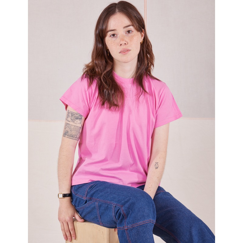 The Organic Vintage Tee – Bubblegum Pink