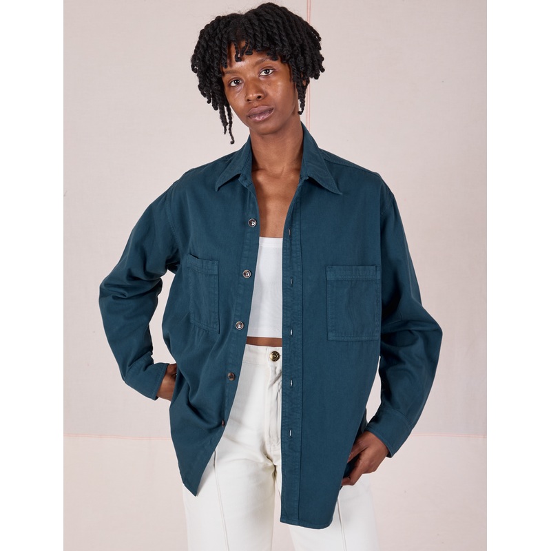 Twill Overshirt – Lagoon *FINAL SALE*