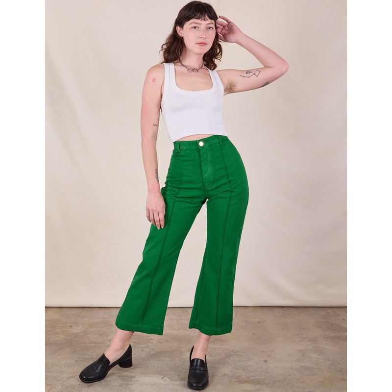 Western Pants – Forest Green