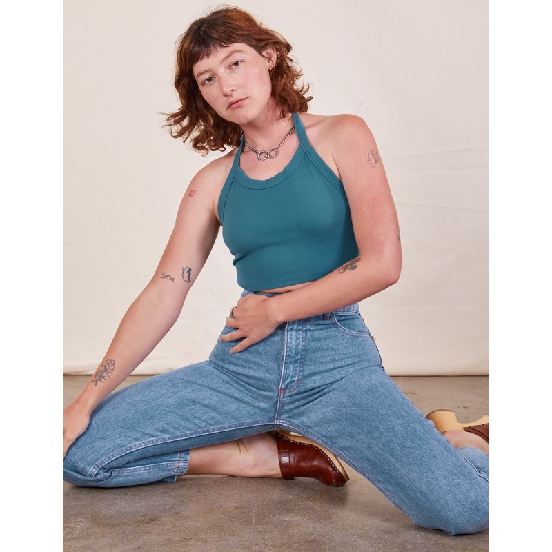 Halter Top – Marine Blue