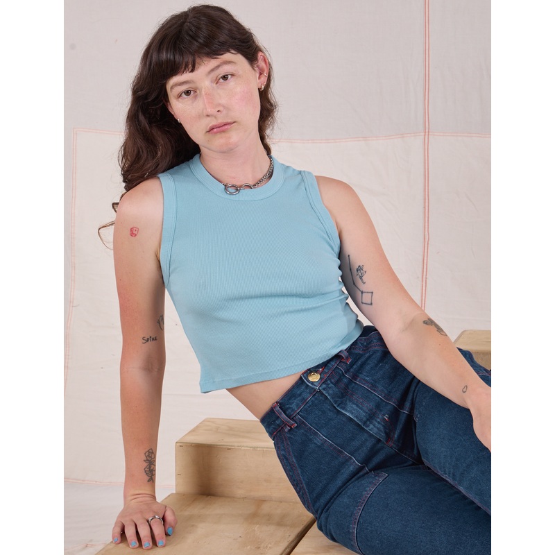 Muscle Tee – Baby Blue