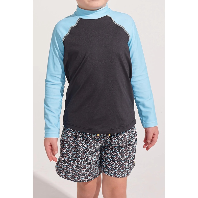 The Deco Blue Boy Rashguard