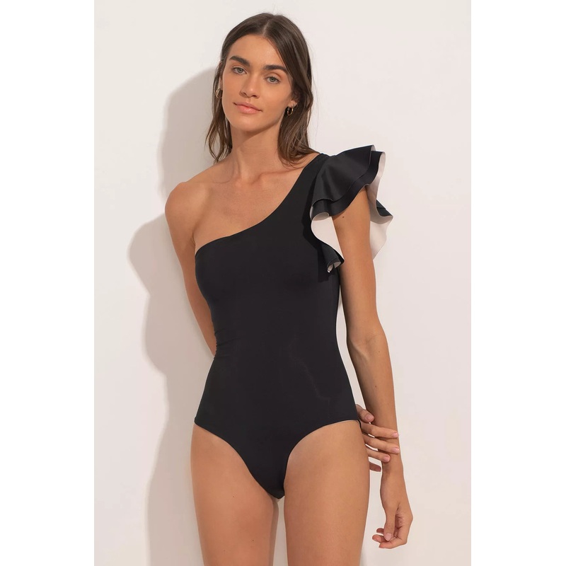 The Seashore Wander Black One Piece