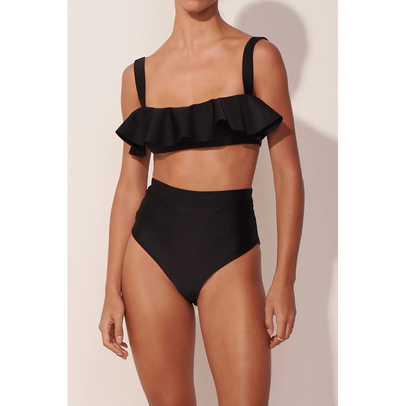 Top The Classy Ruffle Bikini Black