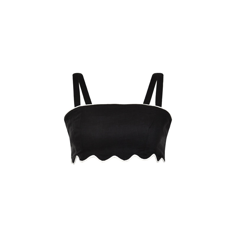 Moonflower Wavy Crop Top