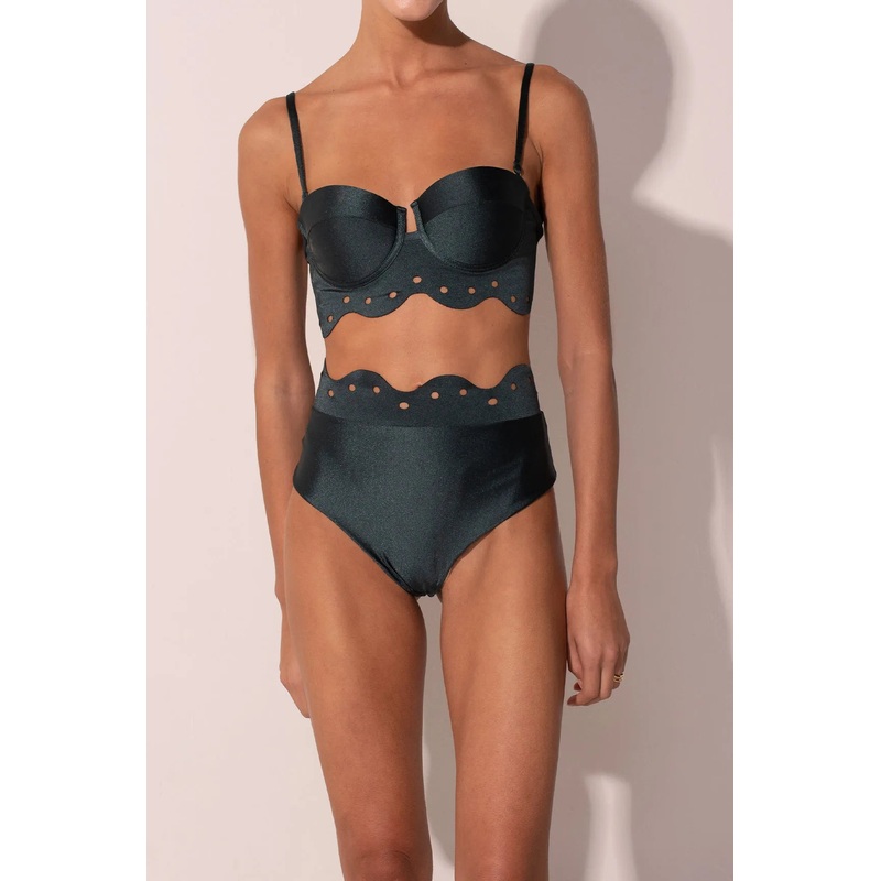 Top La Femme Mini Dotted Emerald