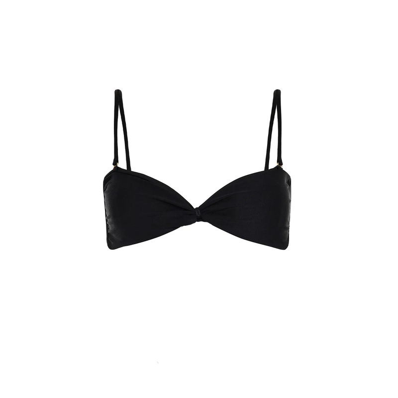 Top The Mini Draped Bikini Black