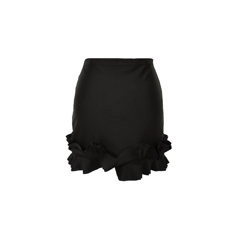Le Petit Ruffle Mini Skirt Black