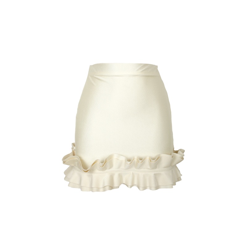 Le Petit Ruffle Mini Skirt Ivory