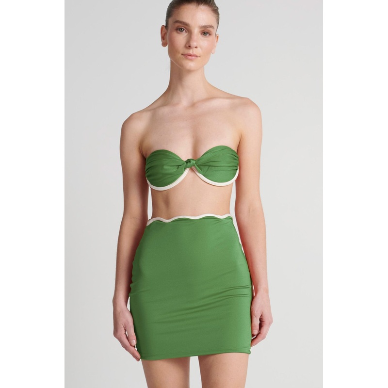 Prism Wave Skirt Green