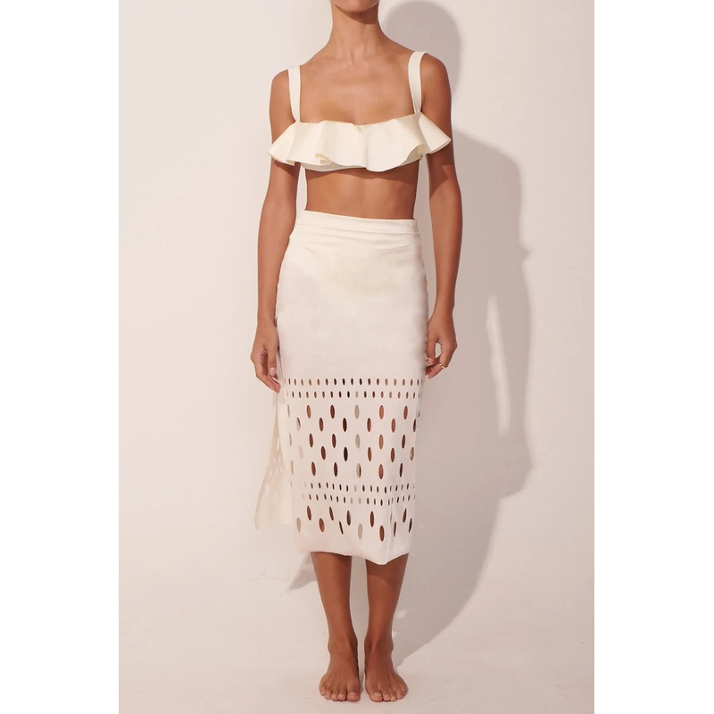 The Ivory Haute Mesh Skirt Set